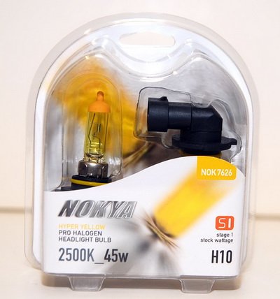 Nokya H10 9145 Arctic Hyper Yellow Stage 1 2500k Halogen Headlight Fog Light Bulb