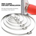 G-plus Silicone Radiator Hose Pipe Kit Clamps Compatible With 1995-1999 Mitsubishi Eclipse Turbo Coolant Red