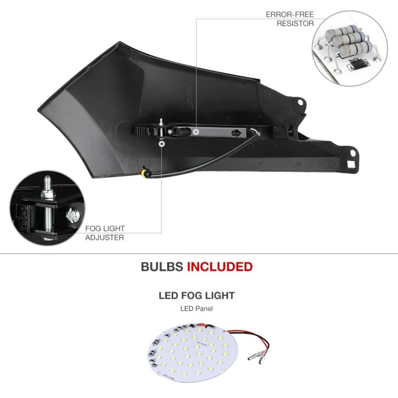 Led Strip Drl Front Bumper Fender Extension Panel Light Lamp Assembly For 2014-2021 Toyota Tundra Pickup Truck Metallic Silver