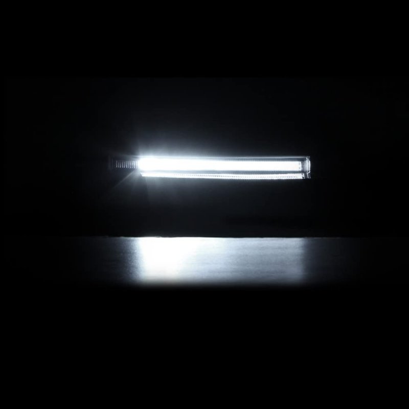 Led Strip Drl Front Bumper Fender Extension Panel Light Lamp Assembly For 2014-2021 Toyota Tundra Pickup Truck Metallic Silver