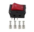 Xtremeamazing Rocker Switch Red Illuminated Double Pole 20a 16a Canal R Series