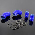 Silicone Intercooler Boost Hose Kit Clamps For Chevrolet Gmc 6 6l Duramax Lly 2004-2005 Blue