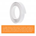 Uxcell Edge Banding 3 4 Inch X 9 84ft Pre-glued White Veneer Edging Iron-on Flexible For Cabinet Repair Furniture Restoration