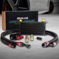 G-plus Universal 19 Row An10-10an Aluminum Black Engine Transmisson Oil Cooler Kit English-style C
