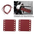 Motorcycle Grip Covers 2pcs Handlebar 4 33 X 53inch Leather Hand With Strap Modification Accessories Red