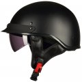 Half Helmet Motorcycle Open Face With Sun Visor Quick Release Buckle Dot Approved For Cycling And Motocross Men Women 205v 