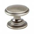 Handyct Pro-pack 2 Timeless Charm Andante Knob 1-3 16 Dia Antique Pewter 