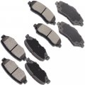 Aintier Automotive Replacement Brake Pads Front Rear Fit For Dodge Nitro 2007-2011 For Jeep Liberty 2008-2012 Wrangler