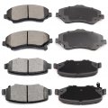 Automotive Replacement Brake Pads Front Rear Fit For Dodge Nitro 2007-2011 For Jeep Liberty 2008-2012 Wrangler 2007-2017 Jk