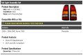 Tail Light Assembly Set Of 2 For 2004 2006 Gmc Sierra 1500 With Fleetside Bed Direct Fit Replacement Dot And Sae Compliant