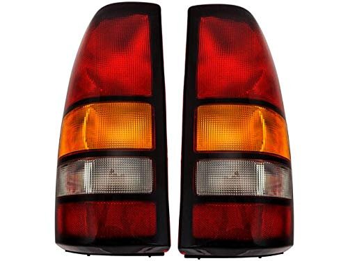 Tail Light Assembly Set Of 2 For 2004 2006 Gmc Sierra 1500 With Fleetside Bed Direct Fit Replacement Dot And Sae Compliant