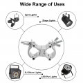 Uxcell Light Truss Clamps Aluminum Alloy Stage Lighting Pipe O Clamp For 0 71-0 83inch Od Tube Max Load 15lb Double Buckle 1pcs
