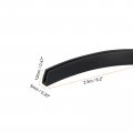 Uxcell U Channel Edge Trim 8 2ft Length Rubber Guard Seal Strip Protector Flat Fit For 0 5-1mm 13 64 W X 15 32 H Black