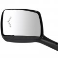 Aintier Hood Tow Mirror Truck Door Left Driver Side Tuck Car Fit For 2013-2021 Kenworth T680 With Back Led Signals Front Arrow