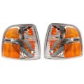 2004 2005 Ford Explorer Park Signal Light Assembly Pair Driver And Passenger Side Replaces Fo2520181 Fo2521181 4l2z 13201ab 