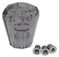 Ajp Distributors 2 3 60mm Diamond Bubble Black Shift Knob Quick Short Throw M12 X 1 25 Thread Pitch W M8 M10 Adapters 