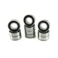 10pcs 6x12x4mm Precision Ball Bearings 440c Stainless Steel Rubber Seals 