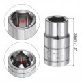 Uxcell 6-point Shallow Socket 1 2 Drive 13mm High Carbon Steel With Chrome Plated Metric For Diy Hand-making Repair Automotive