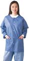 Medline Nonrp600l Multi-layer Material Lab Jackets With Knit Cuff And Collar Large Blue Pack Of 30 