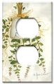 Art Plates Outlet Cover Decorative Metal Wall Plate Oregano 