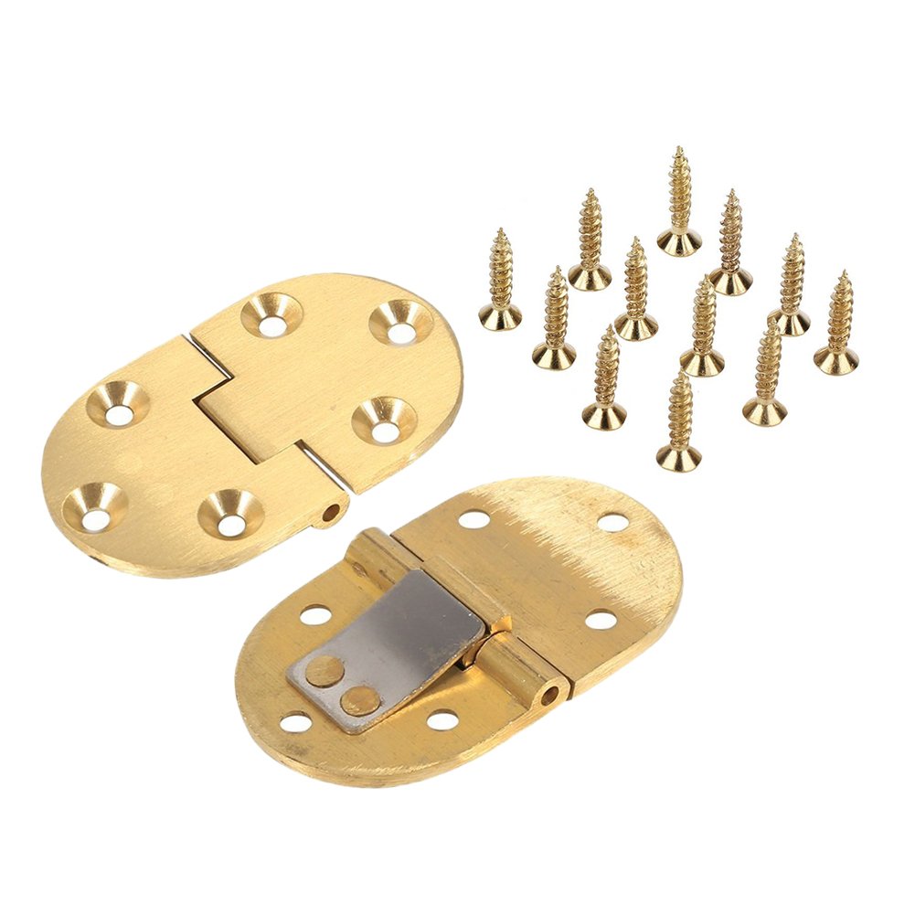 Solid Brass Butler Tray Hinge 21/2"x11/2" with Screws Satin Finish