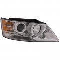 Headlightsdepot Headlight For Hyundai Sonata 2009-2011 Halogen Right Passenger Side Chrome Housing