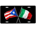 Italian Flag Puerto Rico License Plate