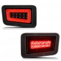 2in1 Led Rear Drl Reflector Tail Brake Lights Lamps For 2005-2009 Hummer H2 Chrome Housing Smoke Tinted Lens Left Driver Right