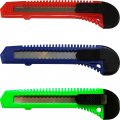 Box Cutter Utility Knife Tool With Retractable Snap Off Razor Blade X24 Mix Color 8 Red Blue Neon Green