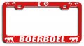 I Love Boerboel Dogs Metal License Plate Frame Heavy Duty Steel Tag Holder For Us And Canada Vehicles 12 5 X 6 In Weatherproof