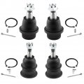 4pc Front Upper Lower Suspension Ball Joint Kit K6540 K6541 For Chevy Tahoe Silverado 1500 Suburban Avalanche Express Gmc