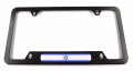 Israel Israeli Flag Metal Black Aluminium Car License Plate Frame Bottom Cutout 4hole