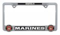 Marines 3d Chrome Metal License Plate Frame
