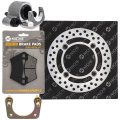 Niche Rear Left Brake Rotor Caliper Pad Kit For Polaris Ranger 500