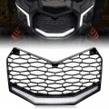 Front Grille With Led Light For Maverick X3 2017-2024 Bumper Mesh Grill Bar Can-am Accessories