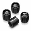 Ford Mustang 50 Years Tire Valve Stem Caps Black Cylinder Style Aluminum Set Of 4 Official Licensed Universal Fit For Car Suv