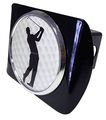 Golf Ball All Metal Black Sports Hitch Cover For Trucks And Suvs Fits Standard 2 In Trailer Receivers Premium Weatherproof