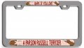 Bark If You Love A Parson Russell Terrier Dogs Pets Ch 3d Metal License Plate Frame Auto Suv Truck Tag Holder R75