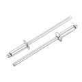 50pcs 1 8 X 3 304 Stainless Steel Dome-head Blind Rivets Open-end Type For Diy Sheet Metal Automotive Repairs Furniture Boat