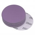 Uxcell 20pcs 3-inch Purple Sanding Discs 2500 Grits Hook And Loop Professional Aluminum Oxide Sand Paper Wet Dry Polish For