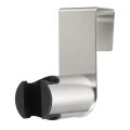 1 Pcs Handheld Shower Head Holder Stainless Steel Punch-free Wall Mount Bracket Bathroom Wand For Silver