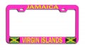 Jamaica Virgin Islands Jamaican Pn Car Suv Truck Metal License Plate Frame Tag Holder E6