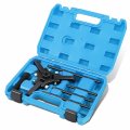 Dna Motoring Harmonic Balancer Pulley Puller 6-pcs Set 3-jaw For Dampers Balancers Removal Chrysler Gm Mitsubishi Blue