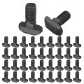 40pcs M8x16mm T Slot Drop-in Bolt Carbon Steel Hammer Head Bolts Shape Stud Sliding Screw For European Standard 40 Series