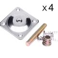 Anwenk Leg Mounting Plates Furniture Attachment Industrial Strength T-plate 5 16 Sofa Legs With Hanger Boltsscrews Strengthen
