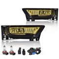 Fog Light For Honda Accord Sedan 2013 2014 2015 Left Right Side Lamps W Bulbs Yellow Lens 33900t2aa01