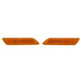 Front Bumper Reflector Pair For Chrysler Sebring 2007 2008 2009 2010 Driver And Passenger Side Capa Certified Ch2550128c