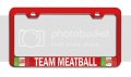 Team Meatball Italian Italy Rd Auto Metal License Plate Frame Tag Holder Heavy Duty Stainless Steel Universal Fit For Us And