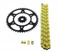Fits Honda Xr650l 650 L Yellow Chain And Sprocket Black 13 48 114l