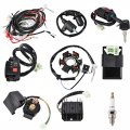 Complete Wiring Harness Kit With Full Copper Wire Stator Cdi Regulator Ignition Switch For Gy6 125cc 150cc 4 Stroke Pit Bike